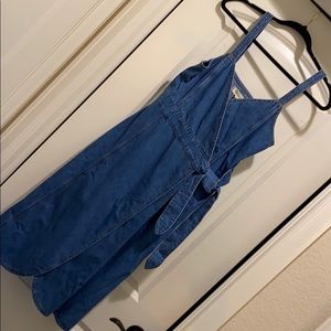 Madewell Denim Tie Closure Dress